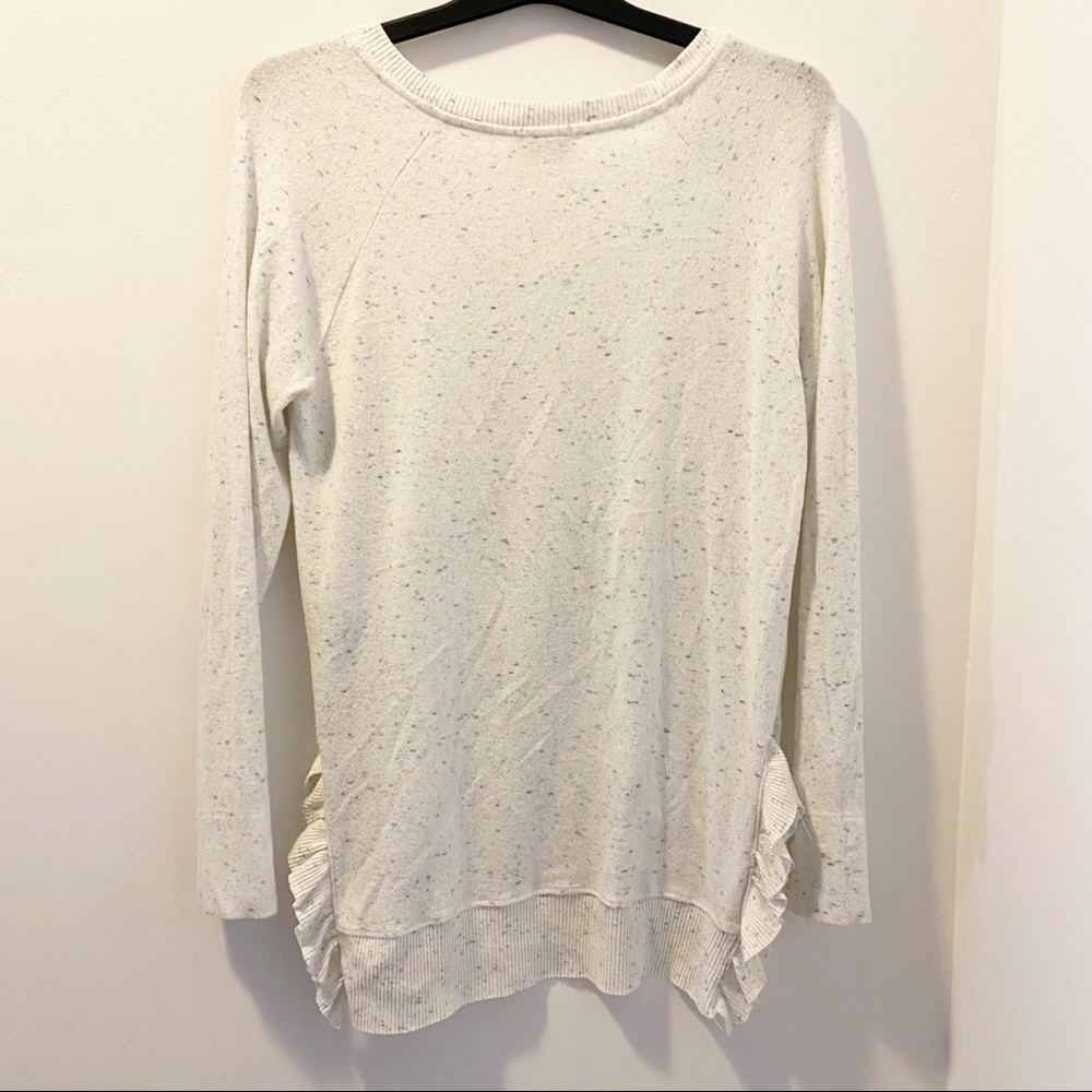 Anthropologie Postmark Side Split Ruffle Sweater - image 5